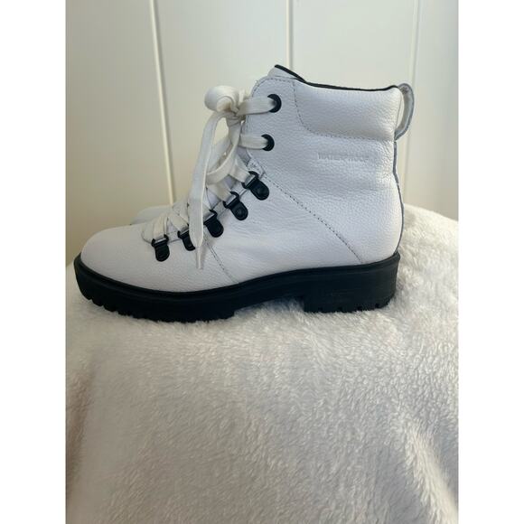 Cougar Nash White Leather Waterproof Hiking Style Boots Women’s Size 7 - Picture 7 of 11